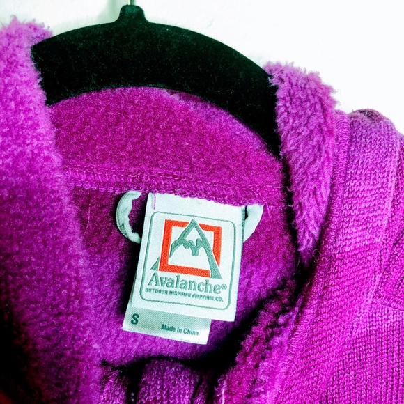 💍Avalanche Fleece Lined Hoodie Magenta Size Small - Picture 8 of 8